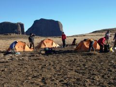 High altitude camp