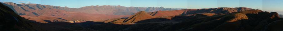 The view from Stable Cave in the early morning